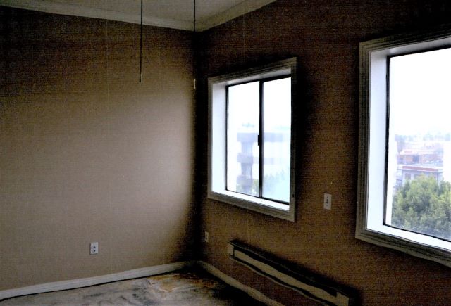 Before: apartment room prior to construction